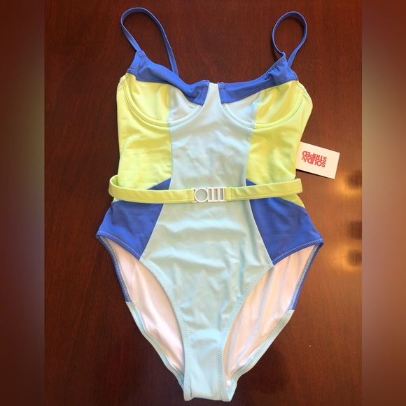 Solid and Striped, Spencer, color-blocked one piece. Medium NWT. - Picture 7 of 10
